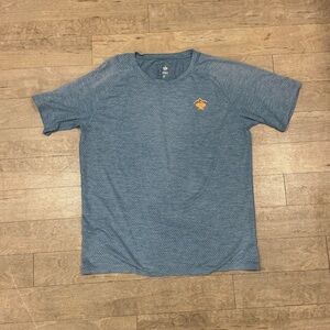 Rabbit EZ Tee Perf Short Sleeve Running Shirt Blueish Grey Size XL